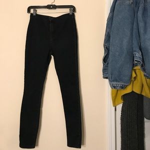 High waisted skinny jeans